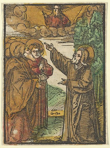 Christ Talking about his Return to the Father, from Das Plenarium