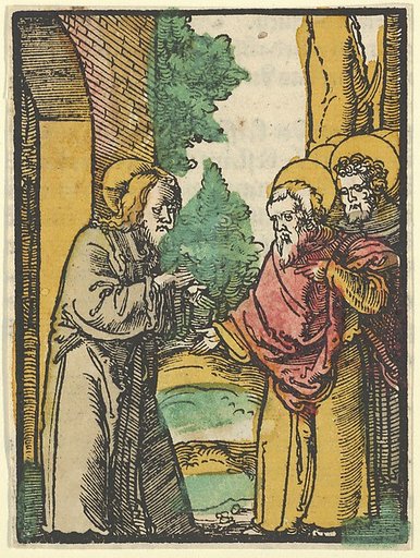 Christ Talking to the Disciples, 3, from Das Plenarium