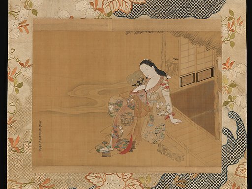 Courtesan Enjoying a Cool Summer
 Evening