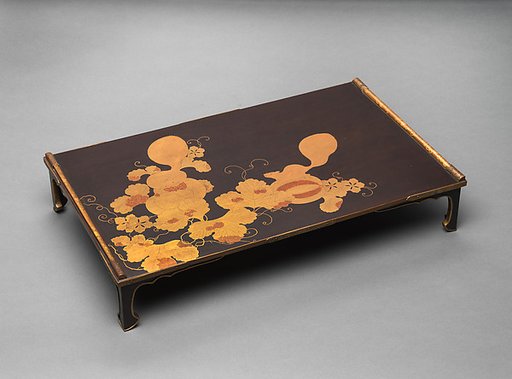 Writing Table (Bundai) with Melons and Squirrels