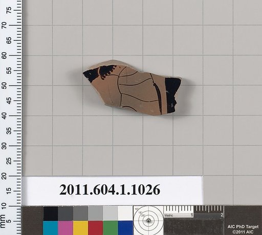 Terracotta fragment of a kylix (drinking cup)
