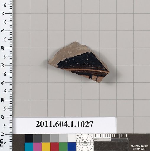 Terracotta fragment of a kylix (drinking cup)