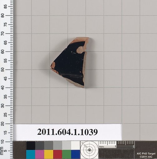 Terracotta fragment of a kylix (drinking cup)