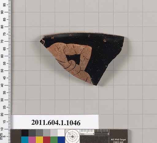Terracotta fragment of a kylix (drinking cup)