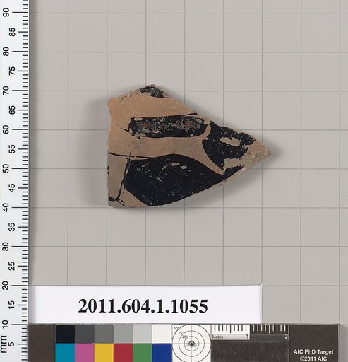 Terracotta fragment of a kylix (drinking cup)