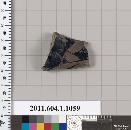 Terracotta fragment of a kylix (drinking cup)