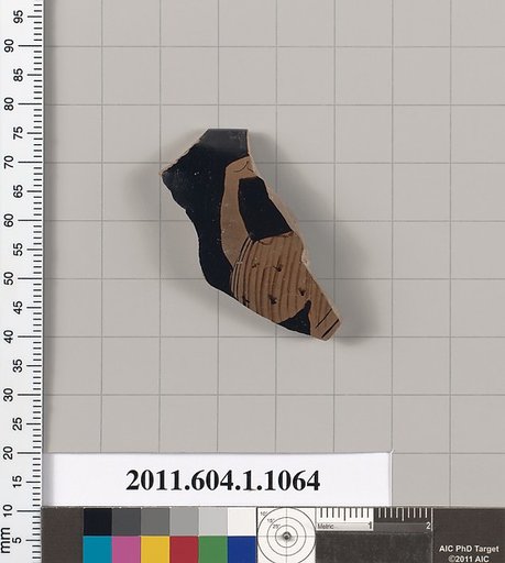 Terracotta rim fragment of a kylix (drinking cup)