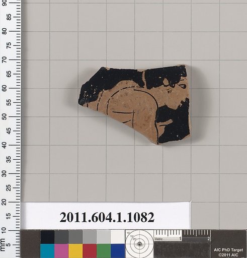 Terracotta fragment of a kylix (drinking cup)