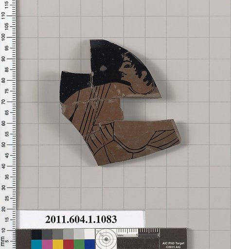 Terracotta fragment of a kylix (drinking cup)