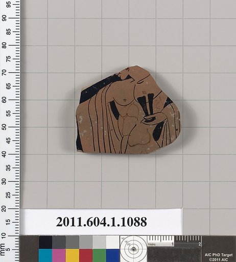 Terracotta fragment of a kylix (drinking cup)