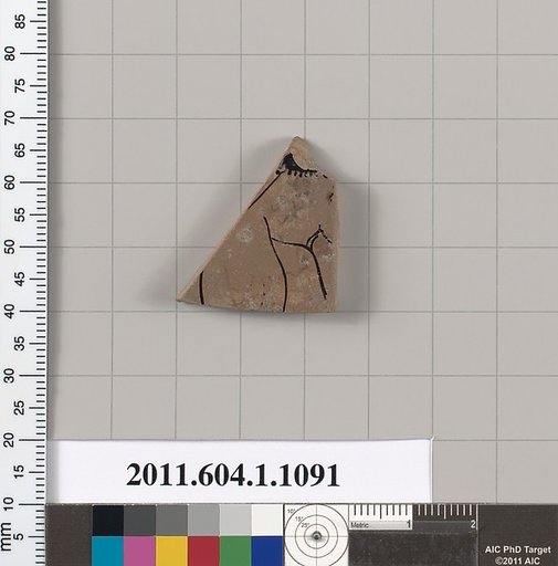 Terracotta fragment of a kylix (drinking cup)