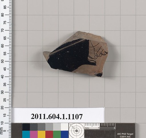 Terracotta fragment of a kylix (drinking cup)