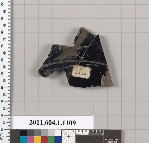 Terracotta fragment of a kylix (drinking cup)