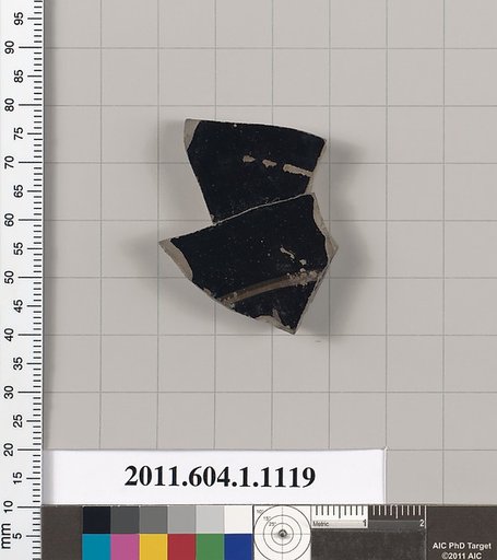 Terracotta fragment of a kylix (drinking cup)