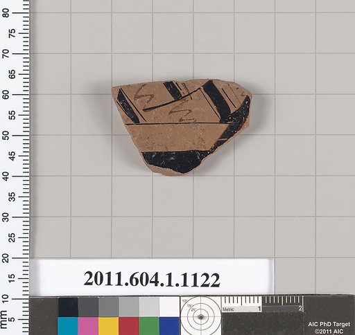 Terracotta fragment of a kylix (drinking cup)
