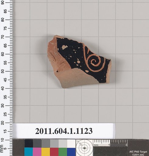 Terracotta fragment of a kylix (drinking cup)