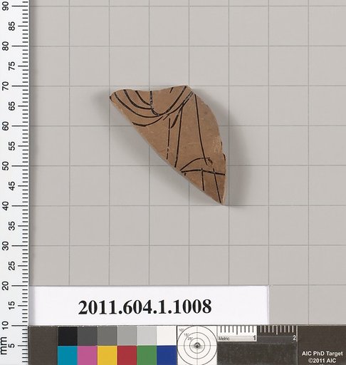 Terracotta fragment of a kylix (drinking cup)