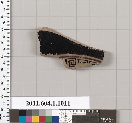 Terracotta fragment of a kylix (drinking cup)