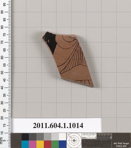 Terracotta fragment of a kylix (drinking cup)