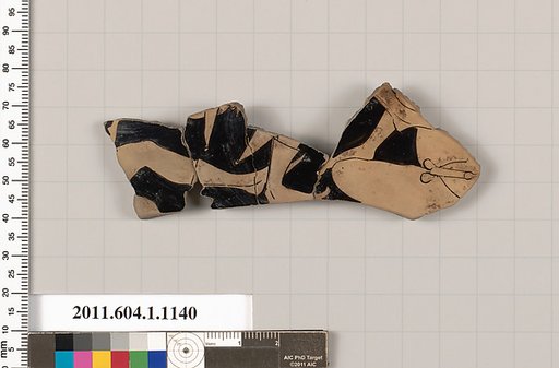 Terracotta fragment of a kylix (drinking cup)