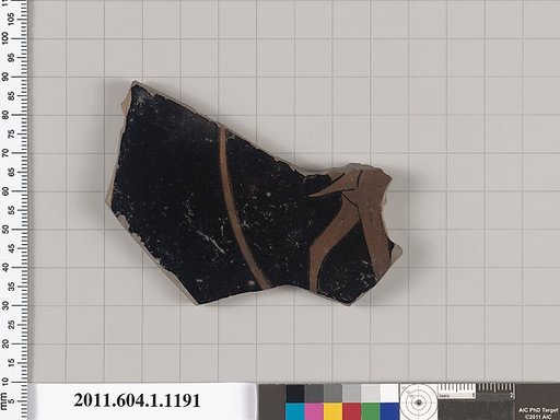 Terracotta fragment of a kylix (drinking cup)