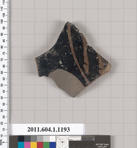 Terracotta fragment of a kylix (drinking cup)