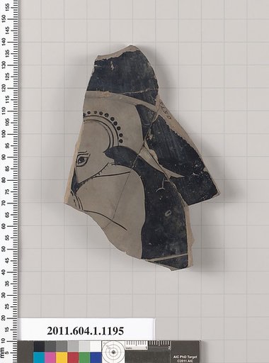Terracotta fragment of a kylix (drinking cup)