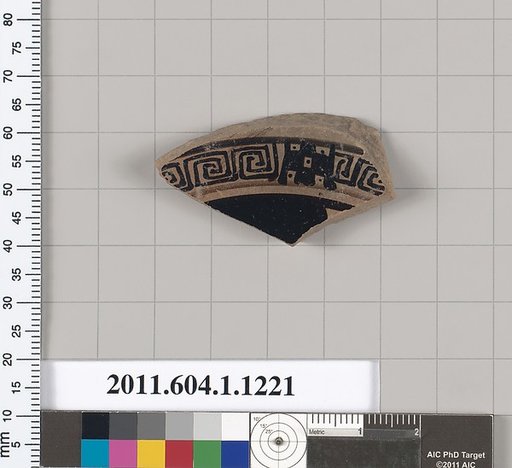 Terracotta fragment of a kylix (drinking cup)