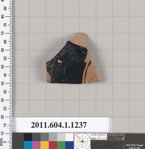 Terracotta fragment of a kylix (drinking cup)