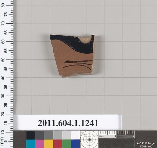Terracotta fragment of a kylix (drinking cup)