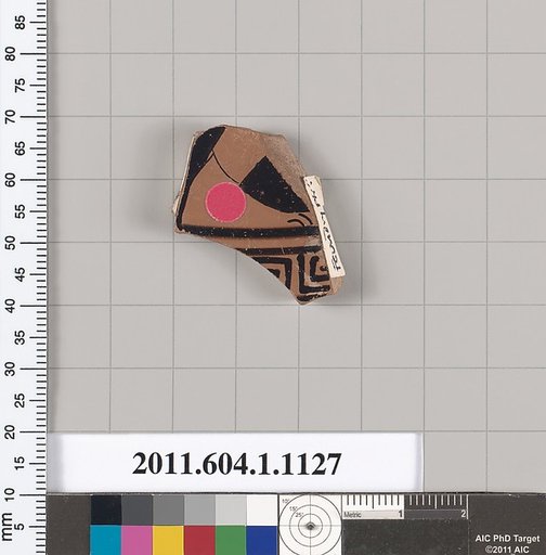 Terracotta fragment of a kylix (drinking cup)