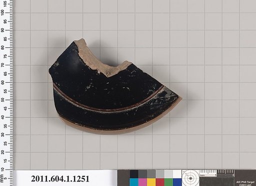 Terracotta fragment of a kylix (drinking cup)