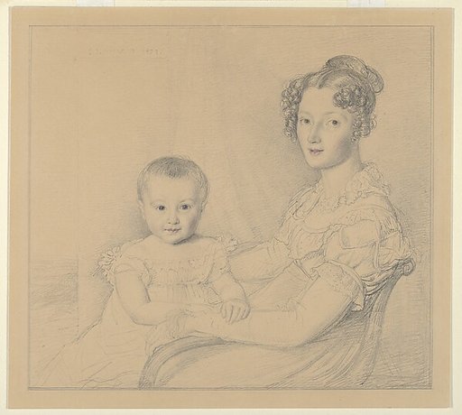 Portrait of a mother and child