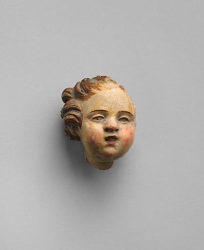 Cherub head fragment