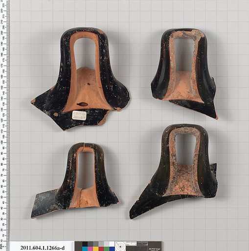 Terracotta fragments of kylikes (drinking cups)