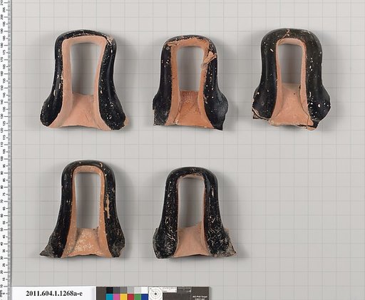 Terracotta fragments of kylikes (drinking cups)