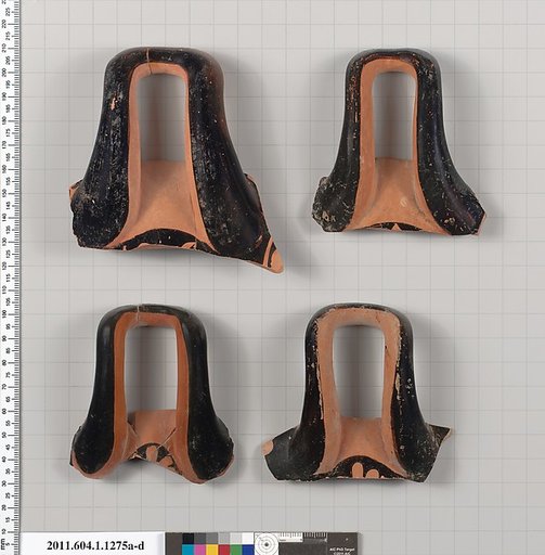 Terracotta fragments of kylikes (drinking cups)