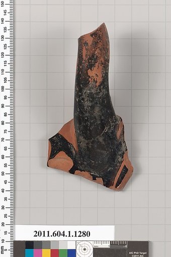 Terracotta fragment of kylix (drinking cup)