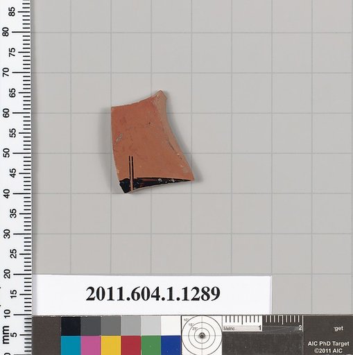 Terracotta fragment of a kylix (drinking cup)