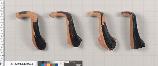 Terracotta fragments of kylikes (drinking cups)