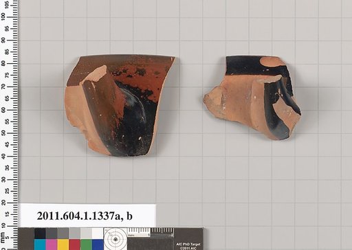 Terracotta fragments of kylikes (drinking cups)