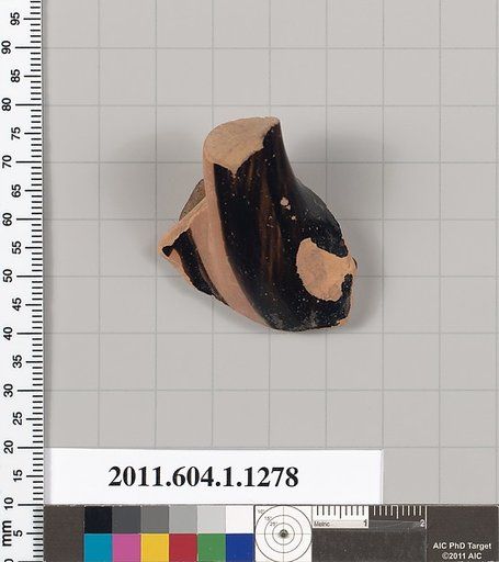 Terracotta fragment of a kylix (drinking cup)