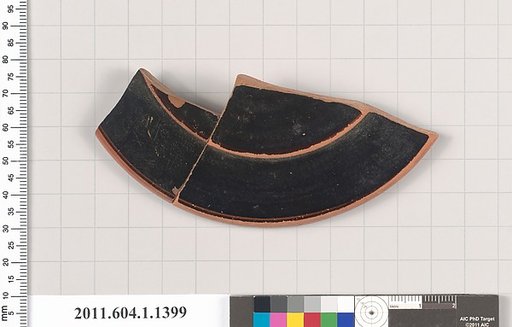 Terracotta fragment of a kylix (drinking cup)
