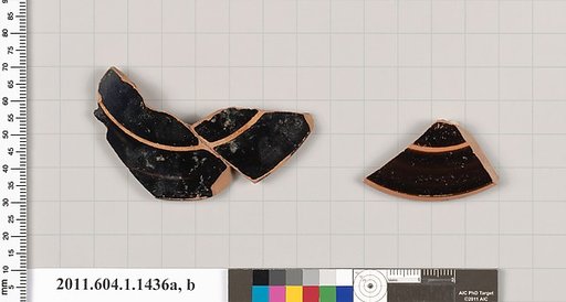 Terracotta fragments of kylikes (drinking cups)