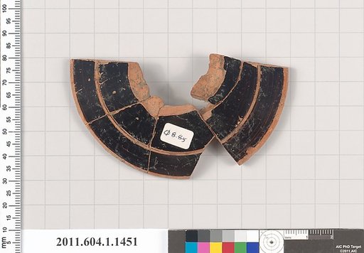 Terracotta fragment of a kylix (drinking cup)