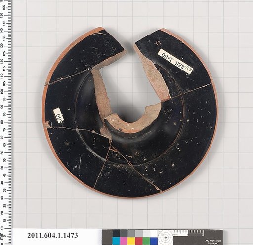 Terracotta fragment of a kylix (drinking cup)