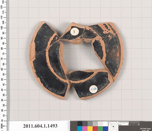 Terracotta fragment of a kylix (drinking cup)