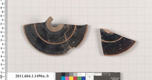 Terracotta fragments of kylikes (drinking cups)