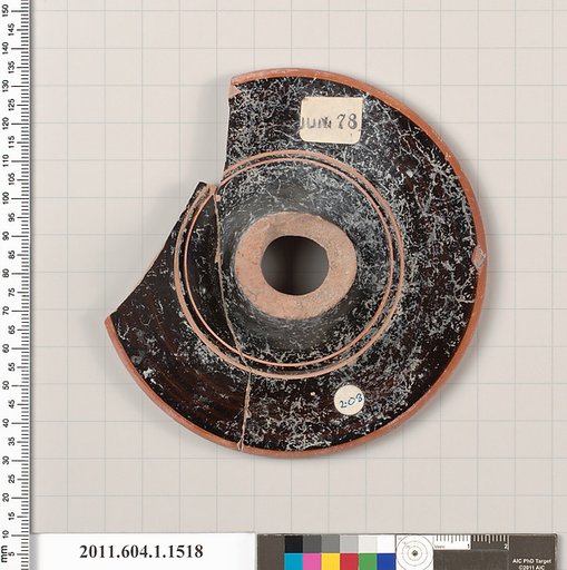 Terracotta fragment of a kylix (drinking cup)