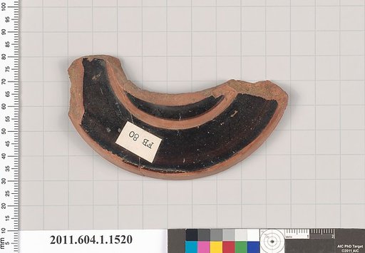 Terracotta fragment of a kylix (drinking cup)